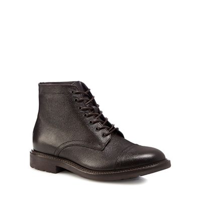 RJR.John Rocha Dark brown 'Lambay' tumbled leather boots